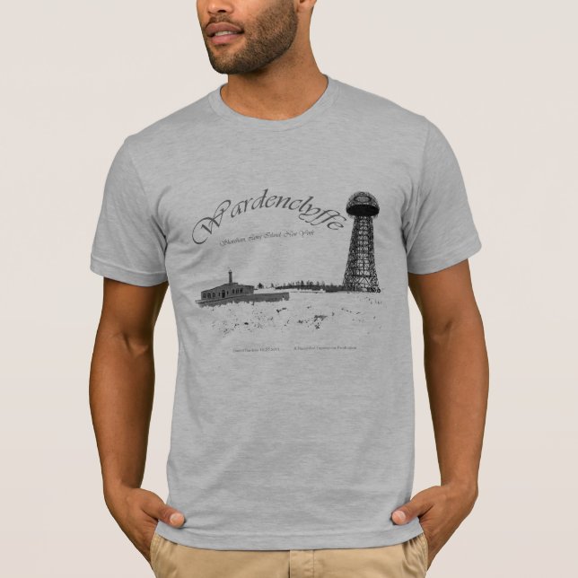 Wardenclyffe-Nikola Tesla-Drahtloses Pwer T-Shirt (Vorderseite)