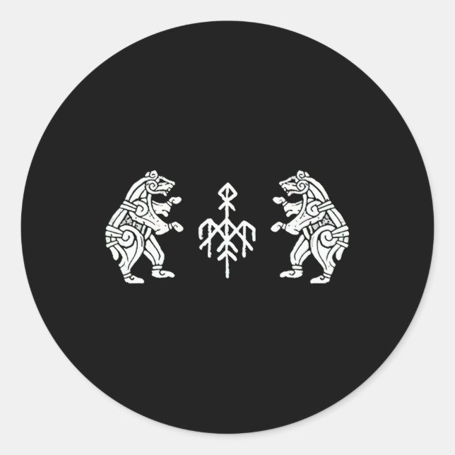 Wardruna Dancing Bears Runder Aufkleber (Vorderseite)