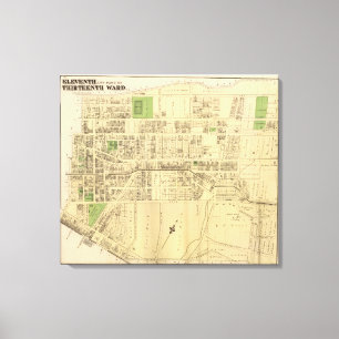 Wards 11, 13 of Pittsburgh, Pennsyvania Leinwanddruck