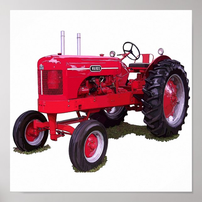 Wards-Traktor Poster (Vorne)