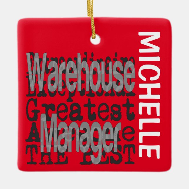 Warehouse Manager Extraordinaire CUSTOM Keramikornament (Vorderseite)