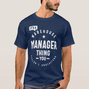 Warehouse Manager verschenken Funny Job Title Prof T-Shirt