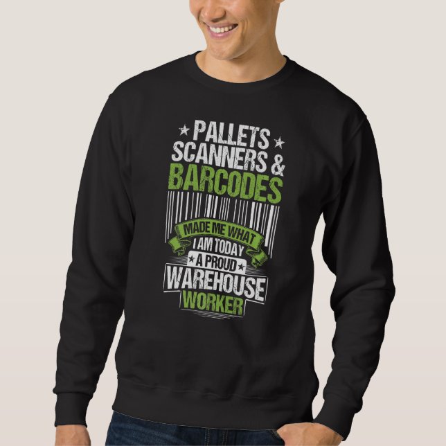 WarehousePallets Scanner & Barcodes Warehouse Sweatshirt (Vorderseite)