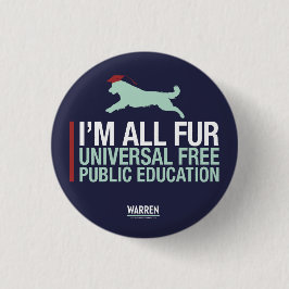 Waren 2020 - Universelle freie allgemeine Bildung Button