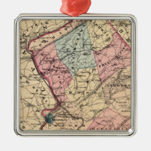 Waren County, NJ Ornament Aus Metall