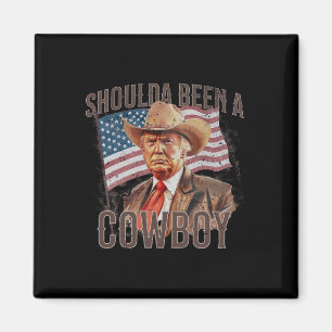 waren Cowboy Trump 2024 4. Juli US-Flagge Magnet