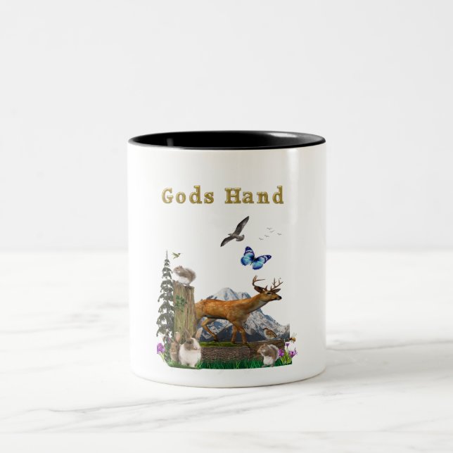 Waren der Handarbeit Zweifarbige Tasse (Mittel)