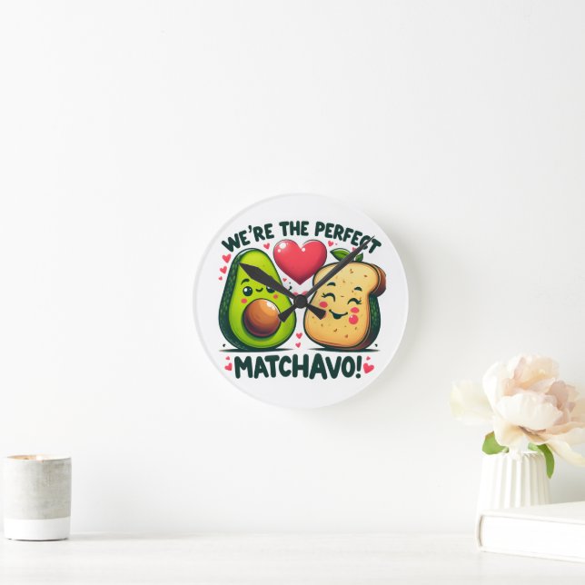 Waren die perfekten Matchavo Adorable Paare Runde Wanduhr (Zuhause)