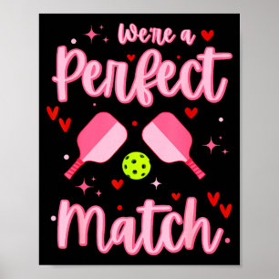 Waren ein perfektes Match Lustiges Pickleball Vale Poster