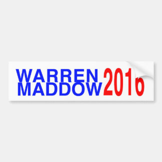 Waren/Maddow 2016 Autoaufkleber
