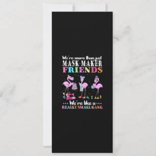 Waren mehr als nur Maske Maker Freunde Flamingo Einladung