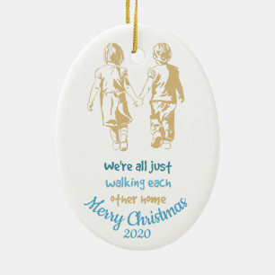 Waren nur zu Fuß einander Zuhause Inspiration Keramikornament