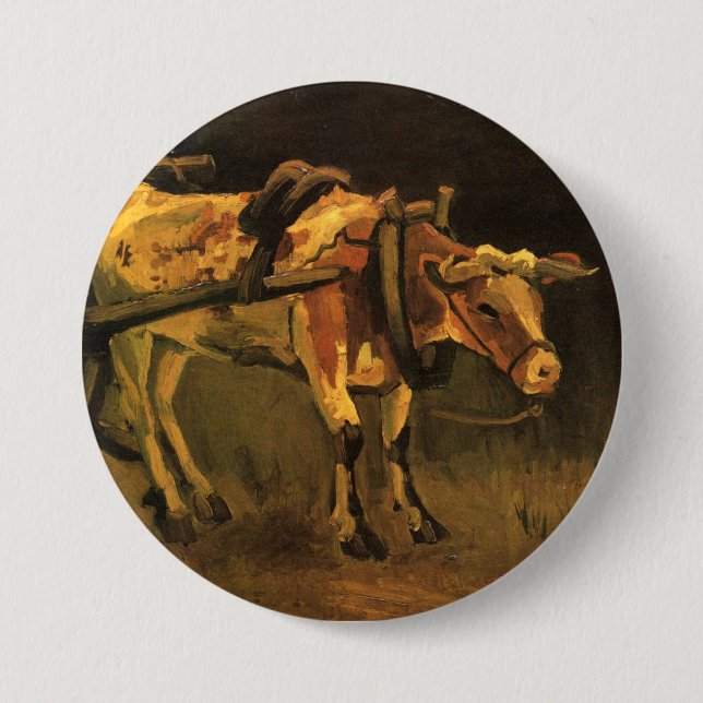 Warenkorb mit Rotem und Weißem Ochsen (Vincent van Button (Vorderseite)