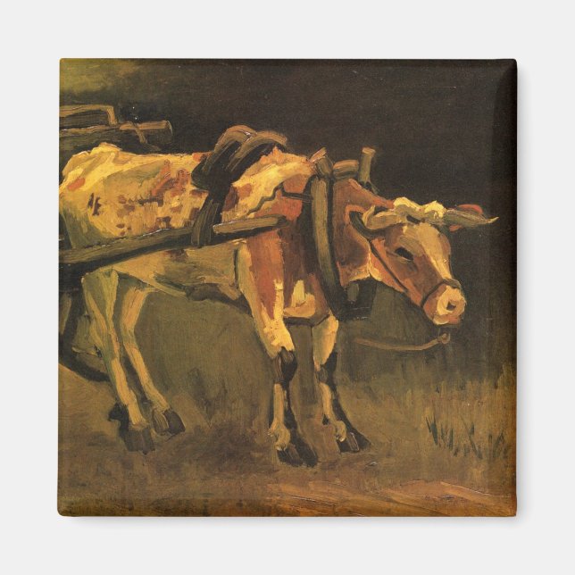 Warenkorb mit Rotem und Weißem Ochsen (Vincent van Magnet (Vorne)