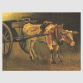 Warenkorb mit Rotem und Weißem Ochsen (Vincent van Seidenpapier