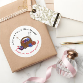 Warenkorb-Shop Vielen Dank Runder Aufkleber