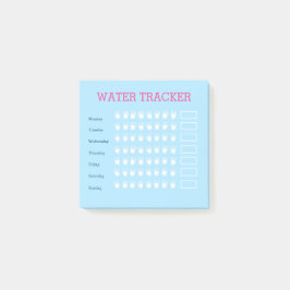 Warer Tracker Trink Kontrolle Planer Post-it Klebezettel