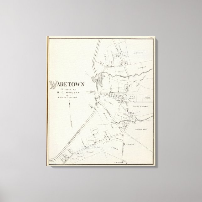 Waretown, New Jersey Leinwanddruck (Vorderseite)
