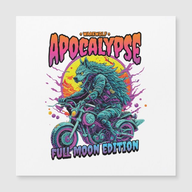 Warewolf-Apokalypse Magnetkarte (Vorderseite)
