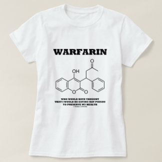 Warfarin, der Ratten-Gift nimmt, um meine T-Shirt