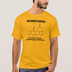 Warfarin für das Verhindern von Thrombose u. von T-Shirt