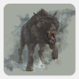 Warg Quadratischer Aufkleber