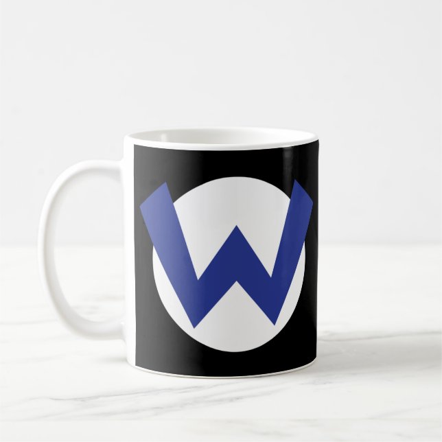 Wario Emblem T - Shirt Kaffeetasse (Links)