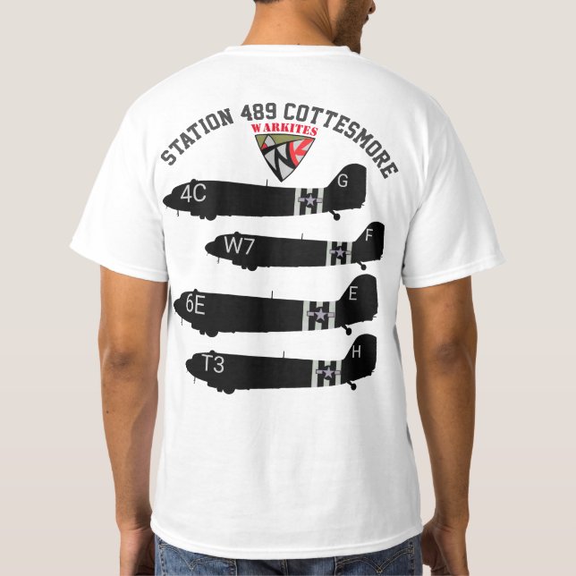 Warkites C-47truppe-Fördermaschinen-Gruppe 316. T-Shirt (Rückseite)