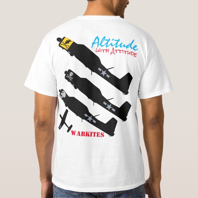 Warkites CJ6A "Höhe mit Haltung " T-Shirt (Rückseite)