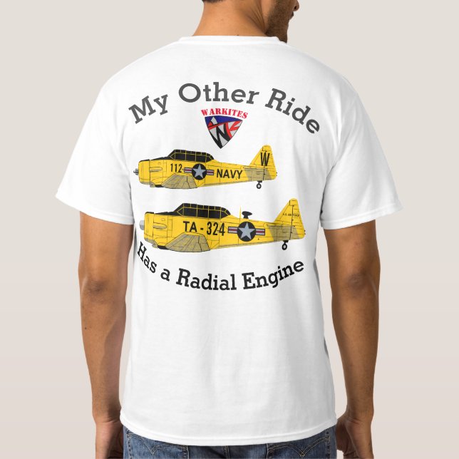 Warkites T-6 Texan "mein anderer Fahrt " T-Shirt (Rückseite)