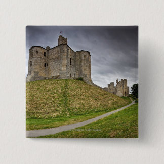 Warkworth Schloss in Northumberland, England Button
