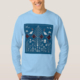 Warli-StammeskunstTraditionelle indische Volksmale T-Shirt