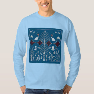 Warli-StammeskunstTraditionelle indische Volksmale T-Shirt