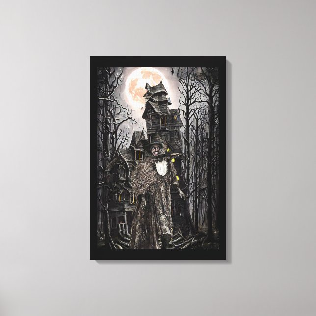 Warlock man witch haunted house fantasy dark art  leinwanddruck (Vorderseite)