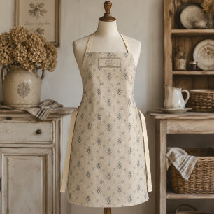 Warm Beige Vintage Französische Landhaus-Stil-Bien Schürze