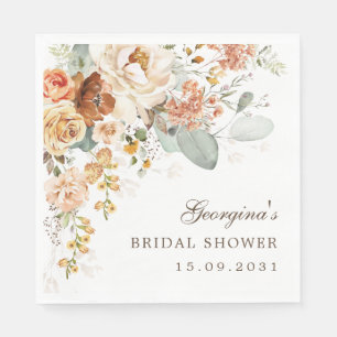 Warm Boho Terracotta Brautparty Serviette