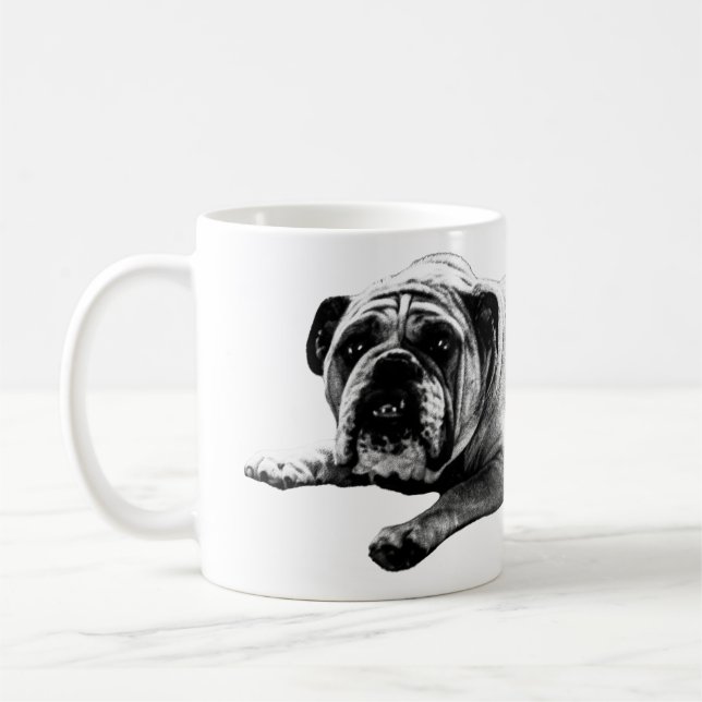 Warm Bulldog Morning Kaffeetasse (Links)