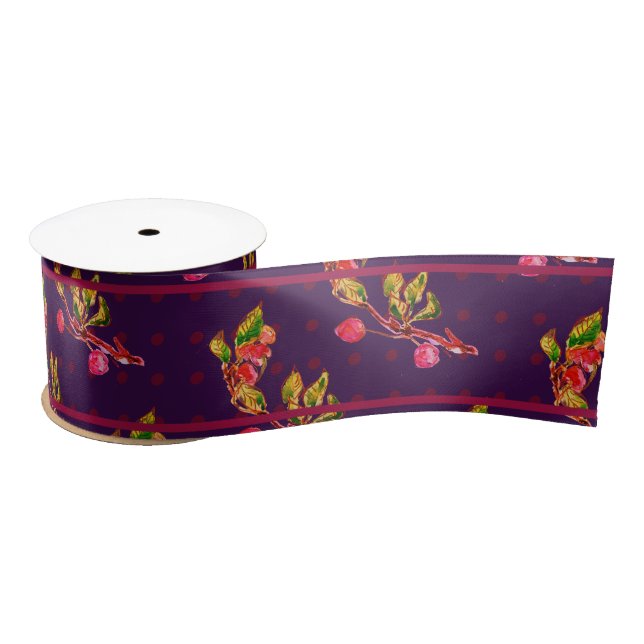 Warm Cherry Splendor Satin Ribbon Satinband (Spule)