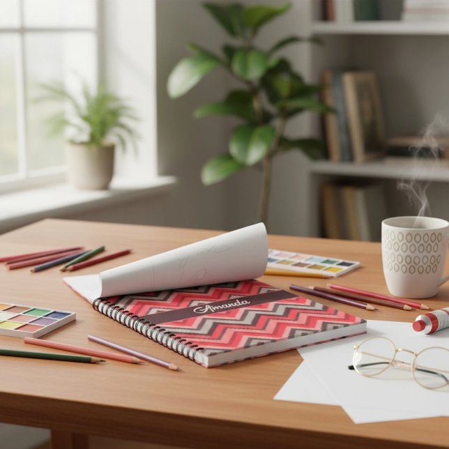 Warm Chevron Notizblock (Von Creator hochgeladen)