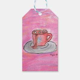 Warm CHOColat Wish - Kinder Kunst für CHOC Geschenkanhänger