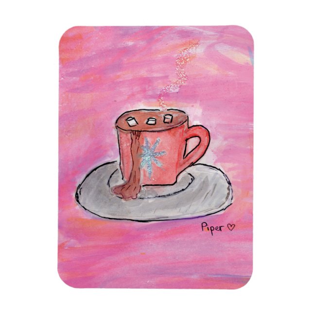 Warm CHOColat Wish - Kinder Kunst für CHOC Magnet (Vertikal)