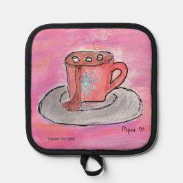 Warm CHOColat Wish - Kinder Kunst für CHOC Topflappen