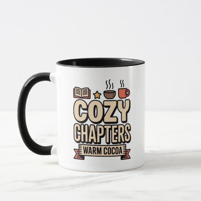 Warm Cocoa & Cozy Chapters Holiday Tasse (Links)