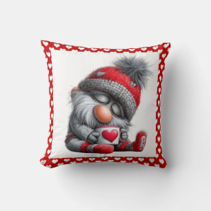 "Warm & Cozy" Schlafender Gnom Winter-Cocoa Kissen