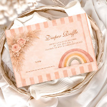 Warm Desert Boho Rainbow Diapper Raffle