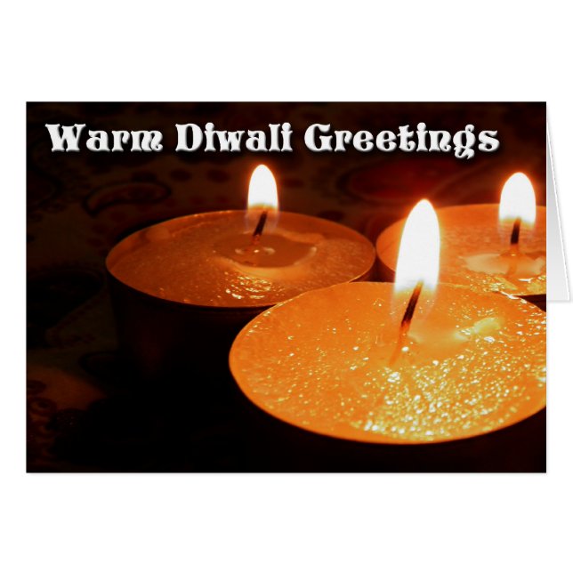 Warm Diwali Greetings (Vorderseite (Horizontal))
