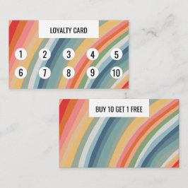 Warm Earth Rainbow Minimalistische handgefertigte Treuekarte