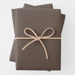 Warm Earthy Brown Wrapping Paper Sheets Geschenkpapier Set