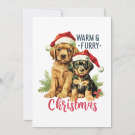 Warm & Furry Weihnachten 2023 Vintage Welpen Hunde