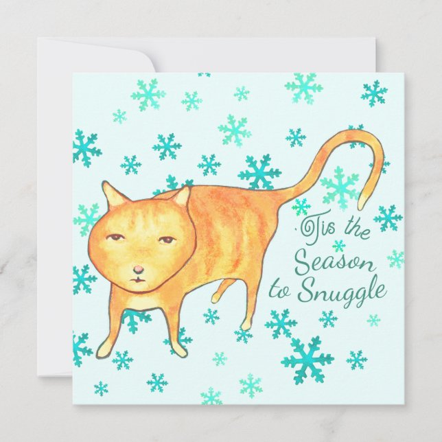 Warm Fuzzies & Winter Flurries Christmas Card (Vorderseite)